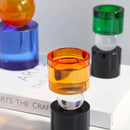 Porta-Velas Geométrico Colorido