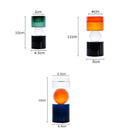 Porta-Velas Geométrico Colorido