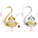 Meleira e Porta-Condimentos de Cisne