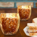 Copo Dual de Vidro Duplo com Estrela