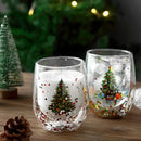 Copo Dual de Natal com Glitters