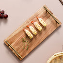 Bandeja de Madeira Nórdica com Alça