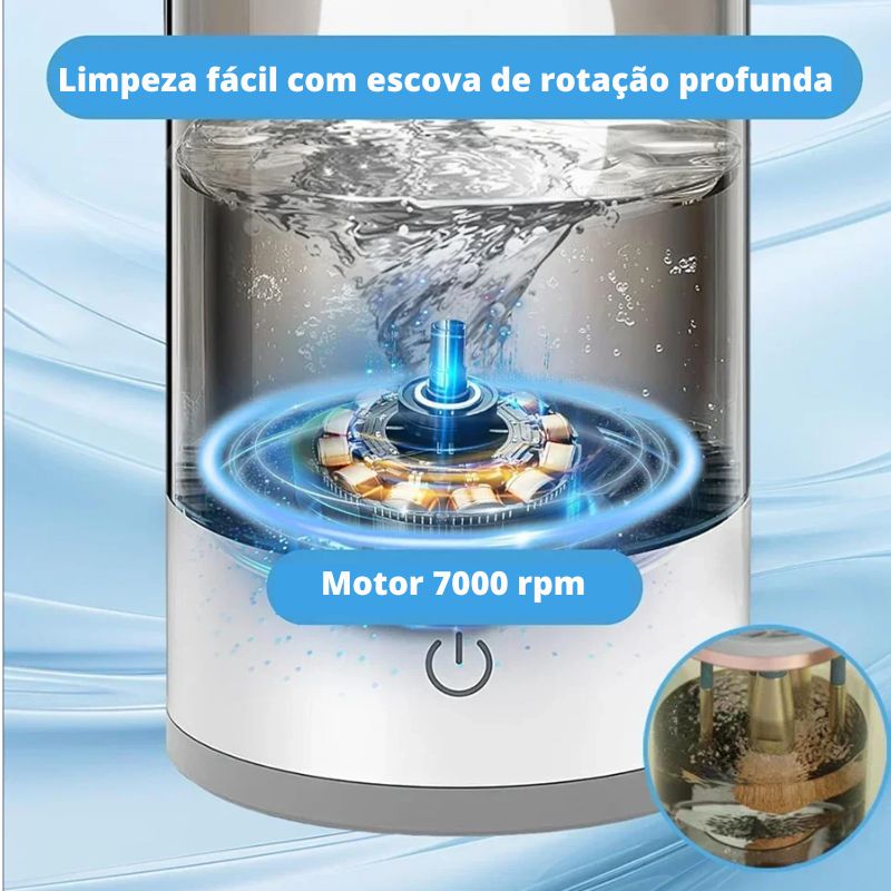 Limpador de Pincéis de Maquiagem Elétrico 3 em 1