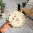 Tigela Cerâmica com Alças Forno e Microondas