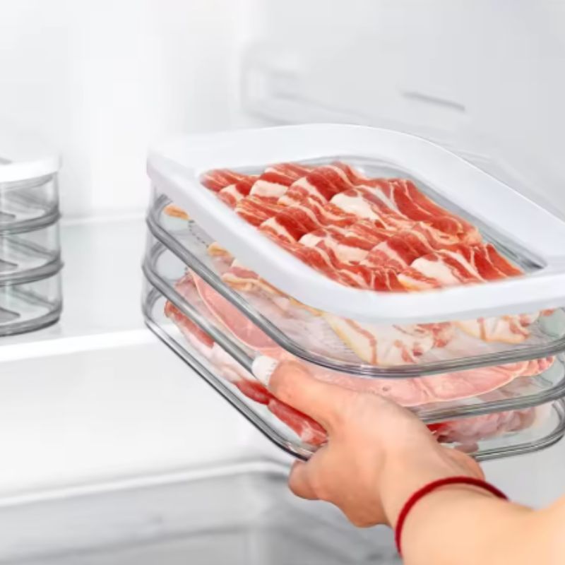 Porta Frios Empilhável- Presunto e Mussarela