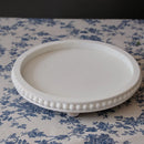 Bandeja Decorativa Rústica com Contas de Madeira