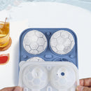 Forma de Gelo Bola de Futebol em Silicone