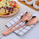 Conjunto de Talheres de Aço Inox para Salada- Kit de Colher e Garfo