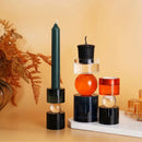 Porta-Velas Geométrico Colorido