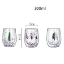 Copo Dual de Natal com Glitters