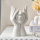 Vaso de Flor Estatueta Faces