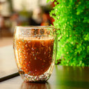 Copo Dual de Vidro Duplo com Estrela