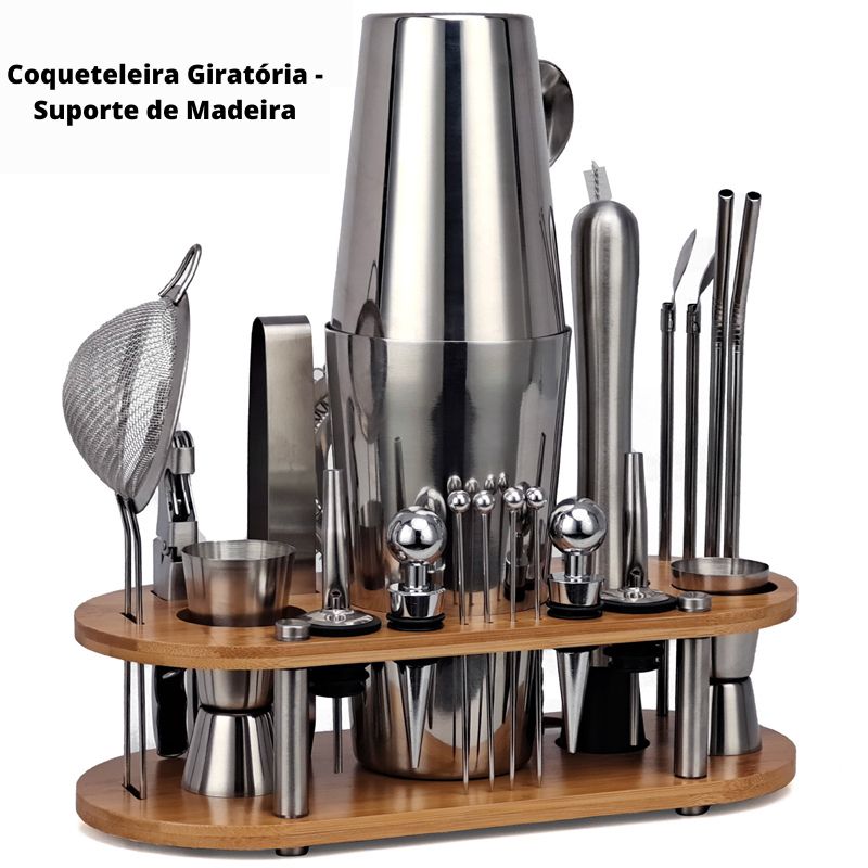 Kit Completo Bartender Profissional - 23 Peças