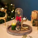 Bandeja Decorativa de Madeira Rústica