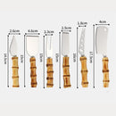 Kit para Queijos com Cabos de Bambu – 6 Peças