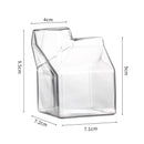 Copo de Vidro em Formato de Caixinha de Leite