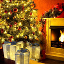 Kit Caixas de Presente de Natal com LED