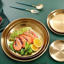 Bandeja Rasa de Aço Inoxidável