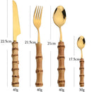 Conjunto de Talheres Bambu