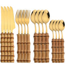 Conjunto de Talheres Bambu