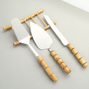 Kit de Espátulas e Facas de Bambu