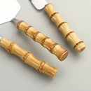Kit de Espátulas e Facas de Bambu