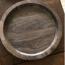 Bandeja Decorativa de Madeira Rústica