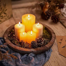 Bandeja Decorativa de Madeira Rústica