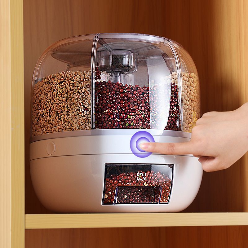 Dispensador Automático de Alimentos com 6 Divisórias