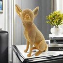 Estatueta  Decorativa de Cachorro Texturizada
