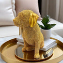 Estatueta  Decorativa de Cachorro Texturizada