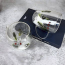 Canecas de Vidro Duplo com Design de Árvore de Natal e Floco de Neve