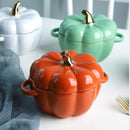 Caçarola Abóbora de Cerâmica com Tampa