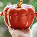 Caçarola Abóbora de Cerâmica com Tampa