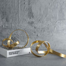 Escultura Decorativa de Nó Abstrato Dourado