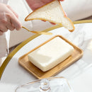 Mantegueira de Madeira com Tampa de Vidro