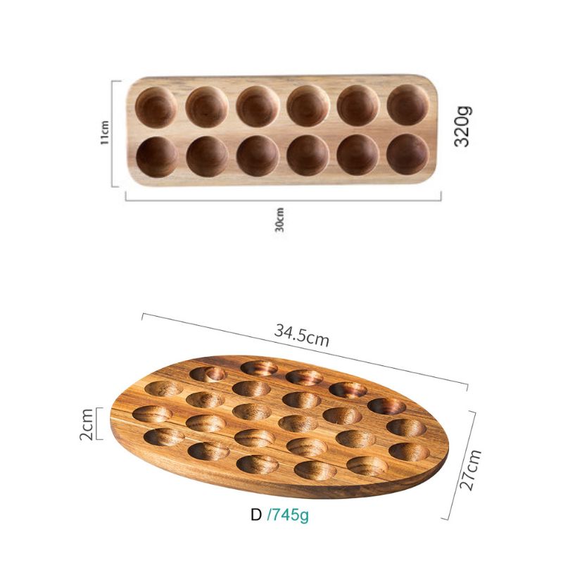 Organizador de Ovos de Madeira