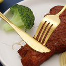 Conjunto de Talheres Dourado - 30 Peças