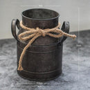 Vaso de Ferro Decorativo Estilo Rústico