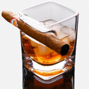 Copo de Whiskey com Suporte para Charuto