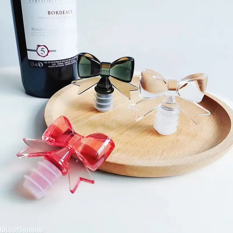Tampa para Garrafa de Vinho - Laço de Silicone