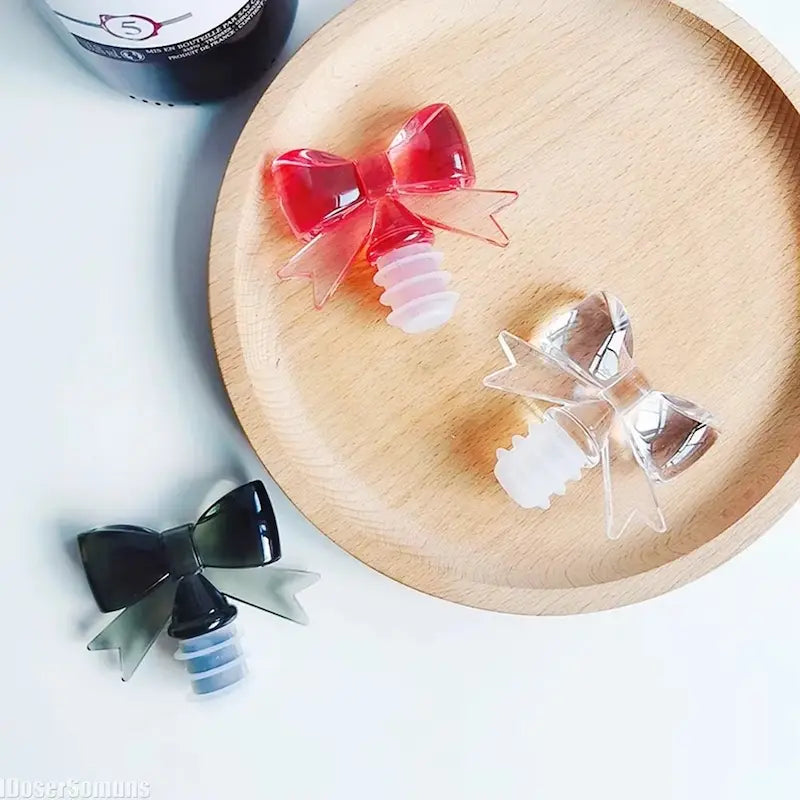 Tampa para Garrafa de Vinho - Laço de Silicone