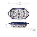 Tigela de Cerâmica com Alça e Estampa Floral