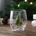 Copo Dual de Natal com Glitters