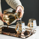 Garrafa e Copos Hexágono